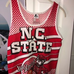 NC State Mesh Wolfpack Basketball Tank Top